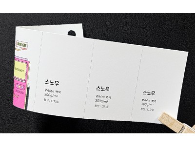 300스노우-양면무광코팅